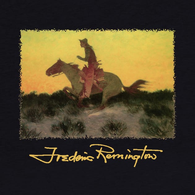 Against the Sunset by Frederic Remington by MasterpieceCafe